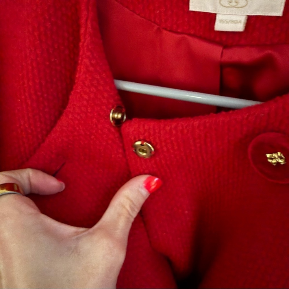 Cherry Red Wool Classic / Vintage  Blazer - Picture 3 of 4